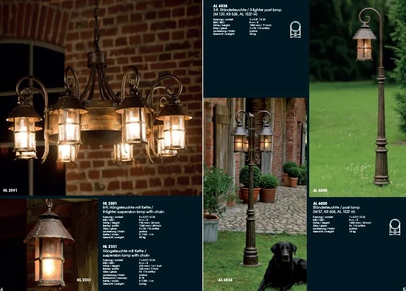 Aplica 1/2 design medieval, iluminat exterior din fier forjat, WL 3459