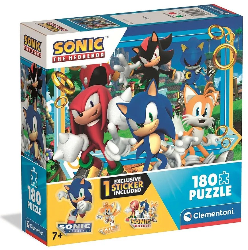 Sonic Ariciul Puzzle de 180 de piese Clementoni