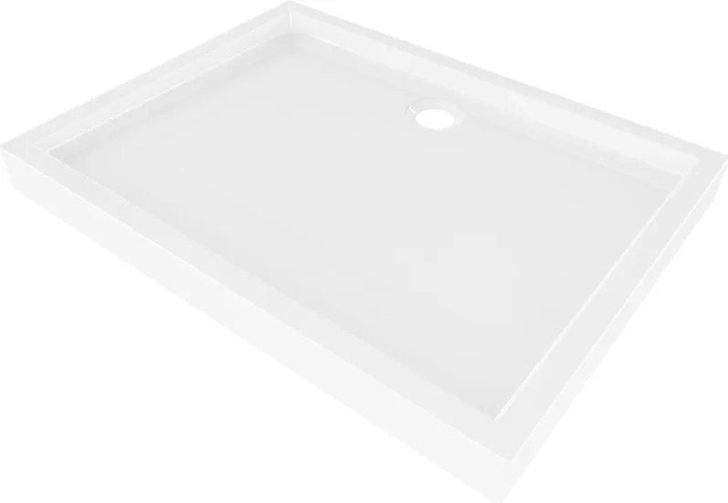 Mexen Flow+ cadă de duş dreptunghiulară 80 x 70 cm, alb lucios - 46R107080H
