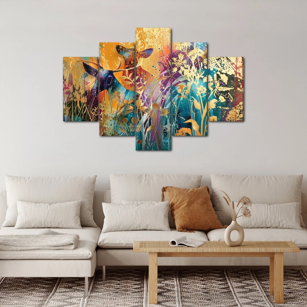Tablou - Pictura abstractă a naturii (150x105 cm)