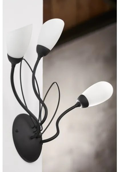 Jupiter 2059 - Aplică de perete GLORIOSA 3xG9/14W/230V, neagră