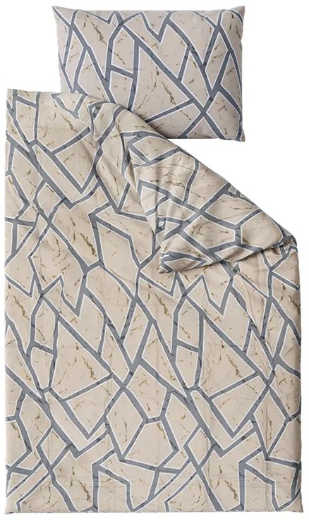 Lenjerie de pat din bumbac crem SORGI Dimensiune lenjerie de pat: 2 buc 70 x 90 cm | 200 x 220 cm