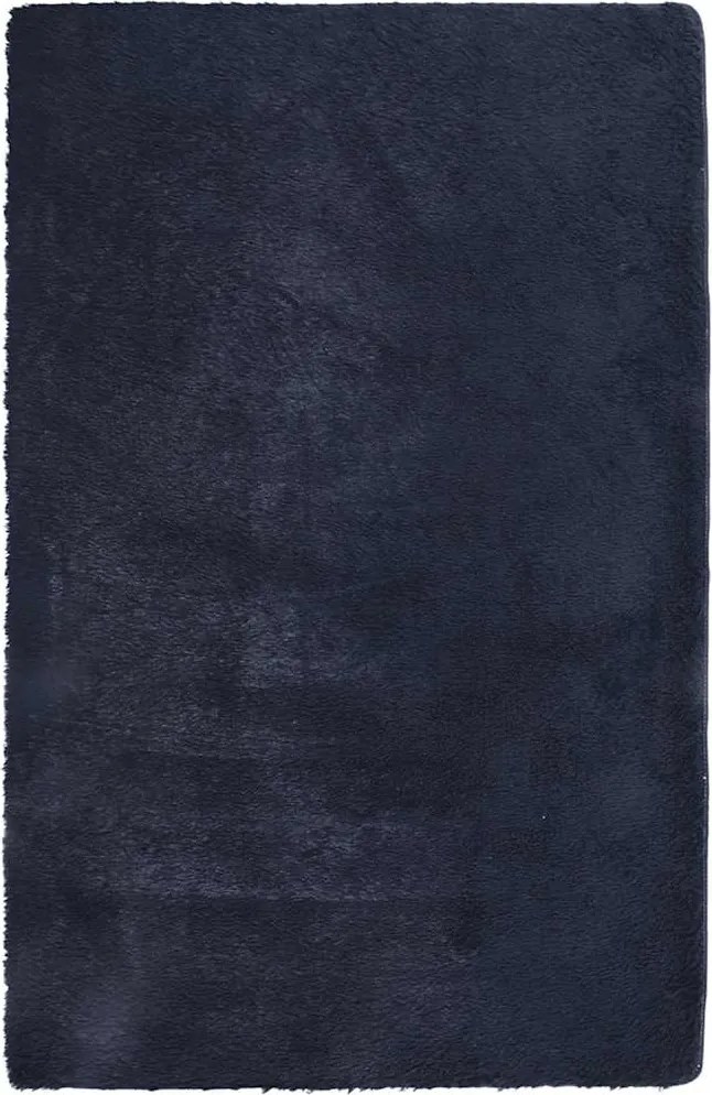 vidaXL Covor shaggy cu pom înalt, NAVARRA, bleumarin, 130x200 cm