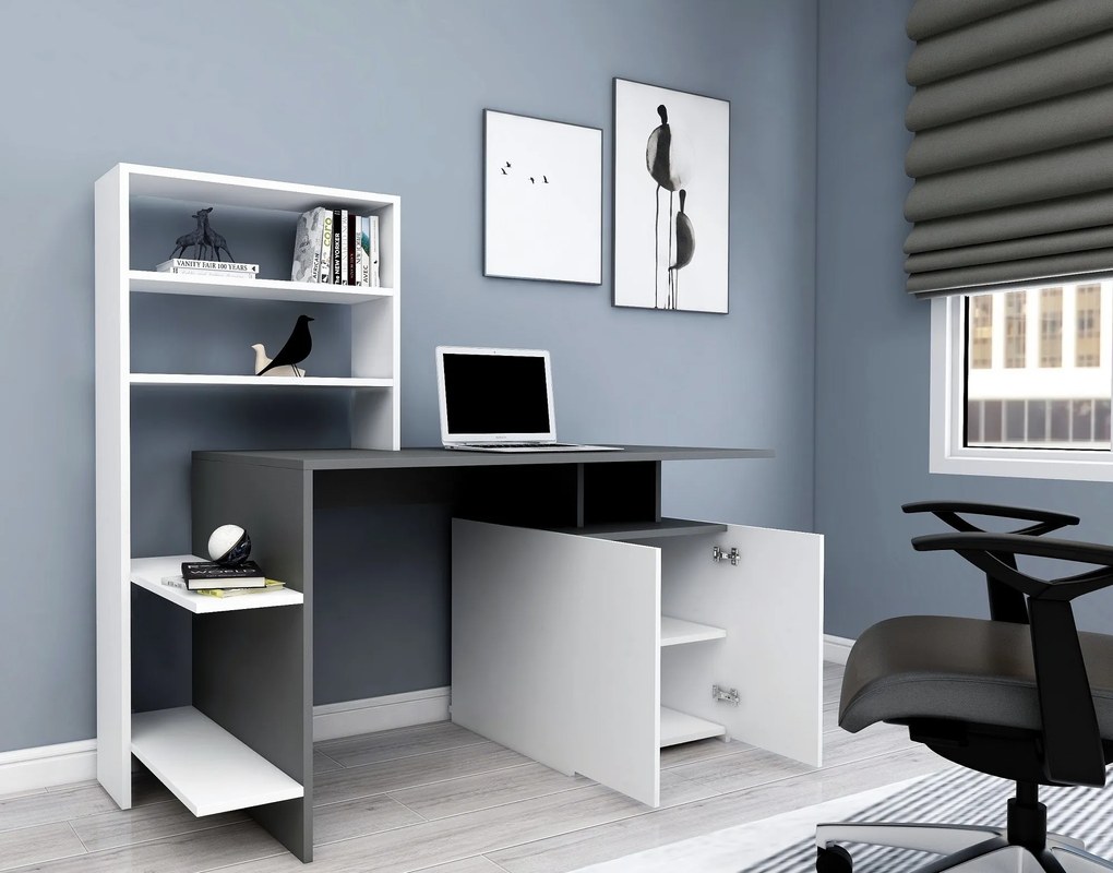 Masă PC Marge (Alb + Antracit). 1072347