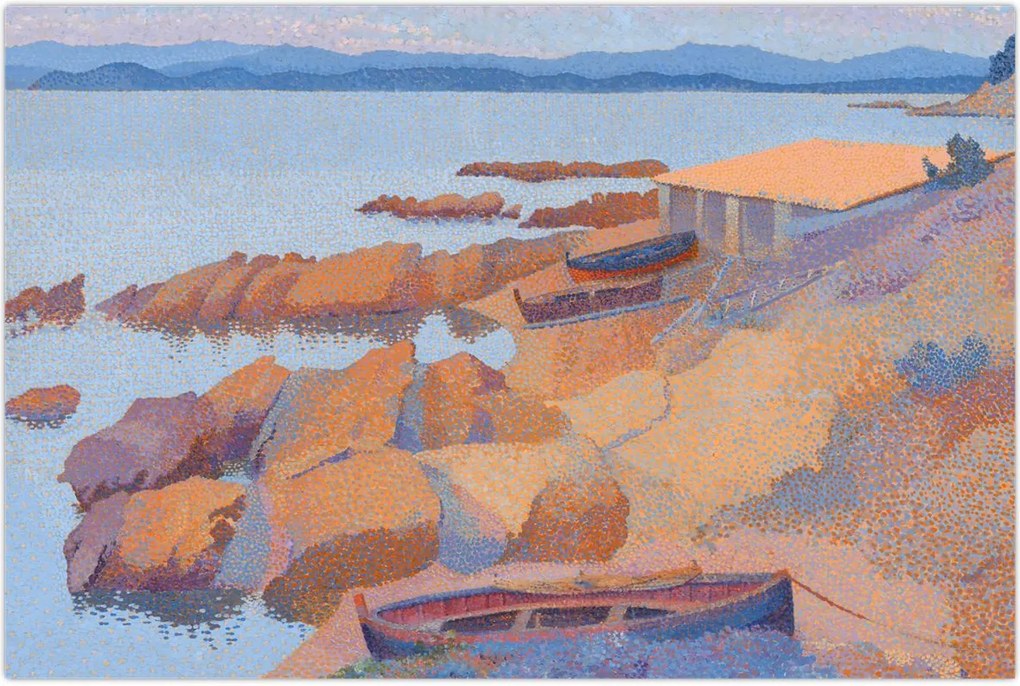 Tablou - Henri Edmond Cross, Calanque des Antibois, reproducere (90x60 cm)