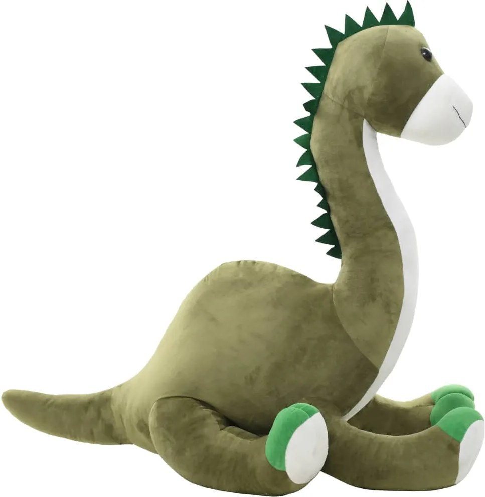 vidaXL Jucărie dinozaur Brontosaurus, verde, pluș
