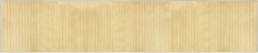 vidaXL Covor dreptunghiular, natural deschis, 60x300 cm, bambus