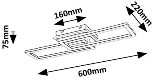 Rabalux 71393 - Plafonieră LED dimabilă RAMIN LED/30W/230V 3000-6500K + telecomandă
