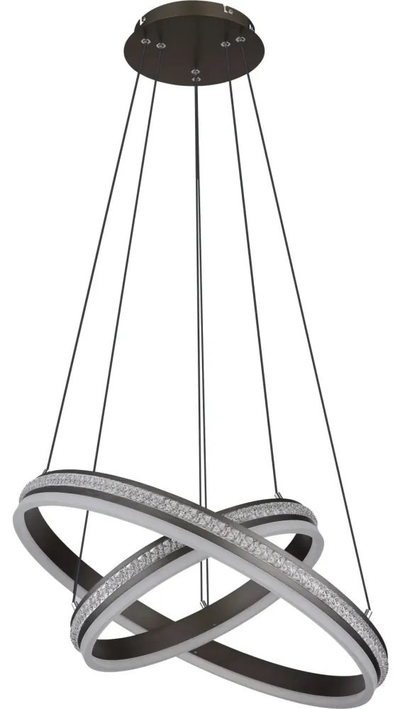 Lustră LED dimabilă pe cablu Globo 67314-60H GROUNI LED/60W/230V + telecomandă