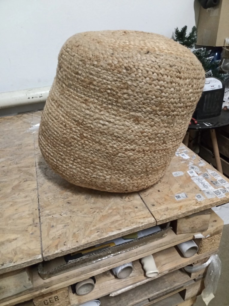 OFERTA taburet bej din iuta POEF II. calitate