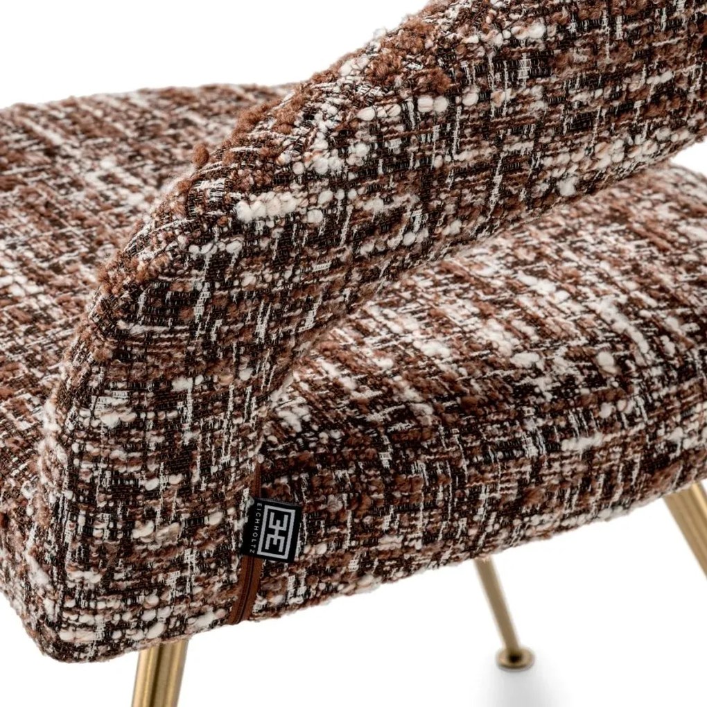 Scaun design elegant LUX Bravo, boucle sonata red