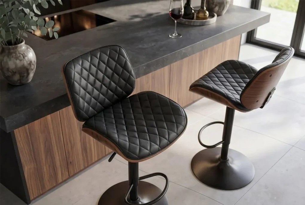 Scaun de bar pivotant, inaltime reglabila, CHICAGO