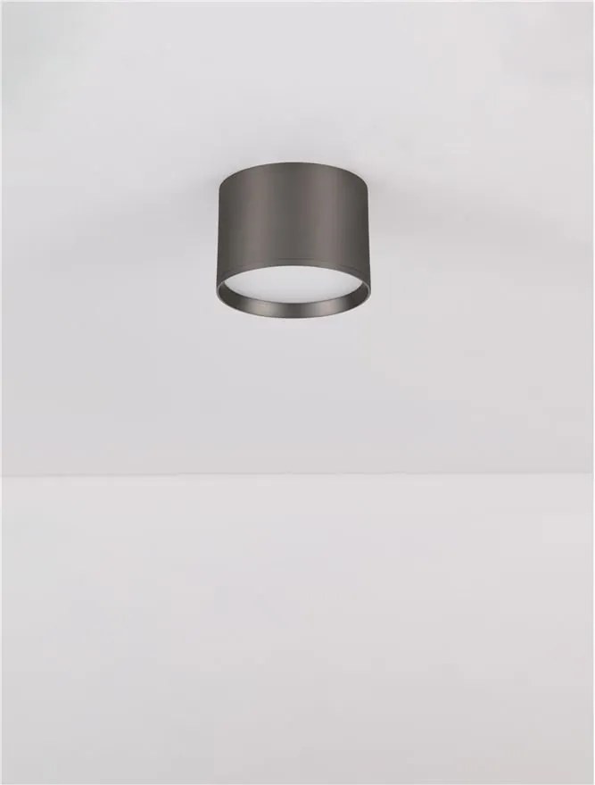 Spot LED aplicat diametru 12cm ZIAZA nickel negru, NVL-9695169