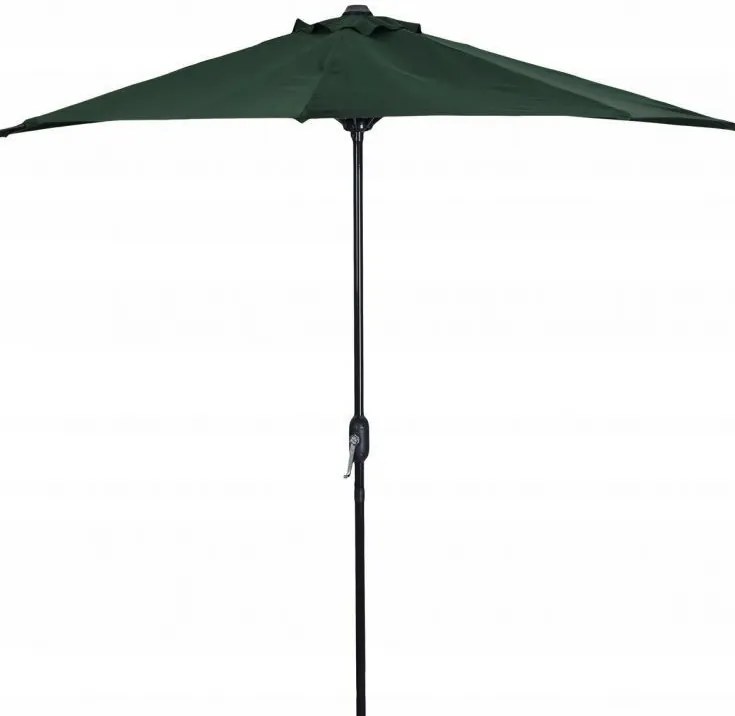 Umbrelă pentru soare de grădină semicirculară verde închis