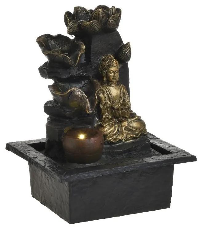 Fantana decor din rasina cu LED Buddha 21 cm x 28 cm