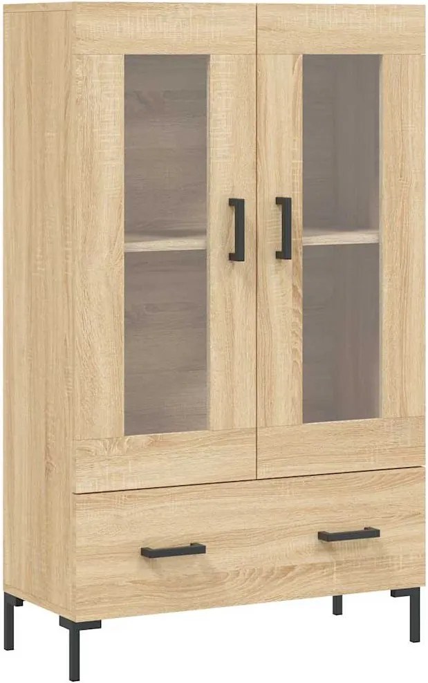 vidaXL Dulap înalt, stejar Sonoma, 69,5x31x115 cm, lemn prelucrat
