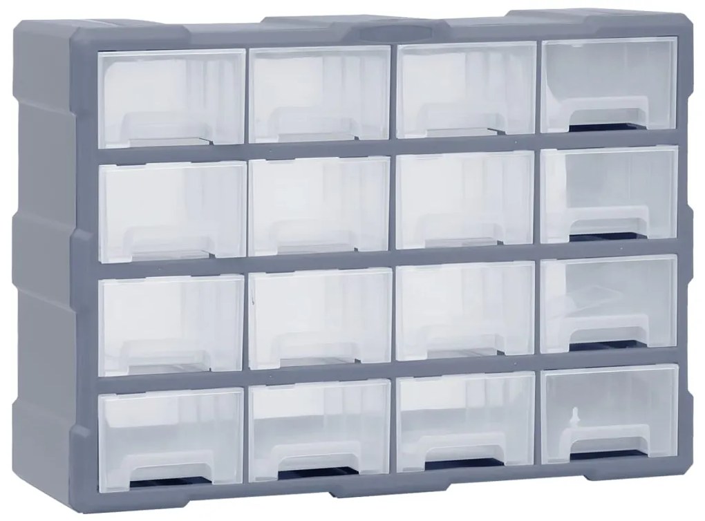 vidaXL Organizator cu 16 sertare medii, 52x16x37 cm