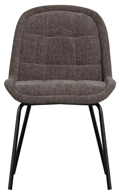 Scaune de dining gri 2 buc. din catifea Crate – WOOOD