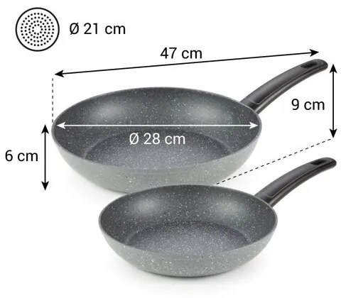 Set de 2 tigăi Tescoma FineLINE, 24 și  28 cm