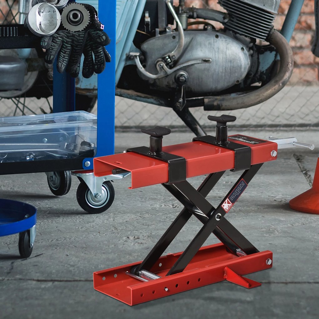 Durhand suport universal de ridicare motociclete, rosu | AOSOM RO