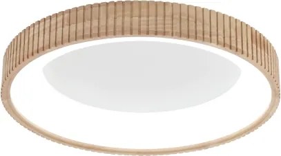 Brilagi - Plafonieră LED FALCON WOOD MODERN, 40W, 230V, Ø 60 cm, cu finisaj lemn