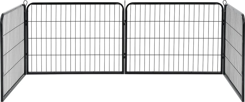 Juskys Pix metalic pentru catelusi - 160×160×60 cm