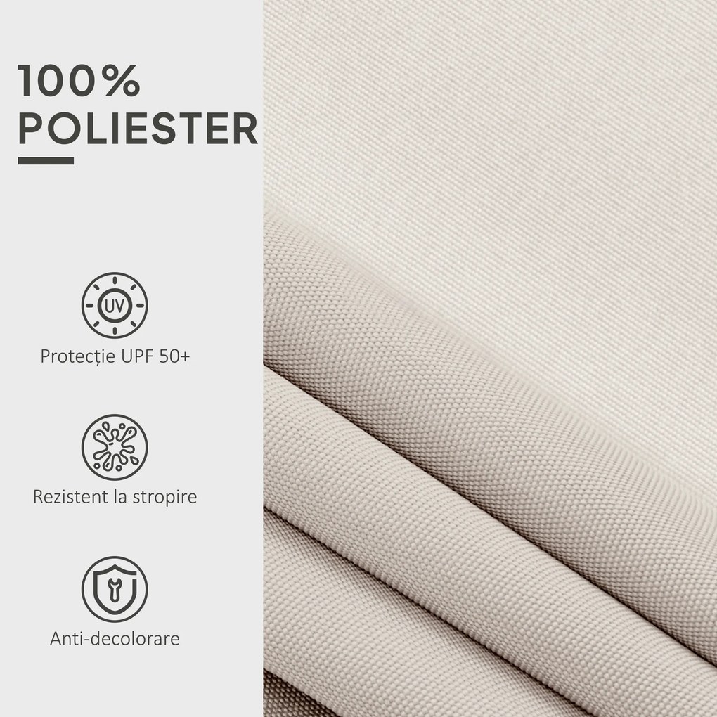 Outsunny Material de Înlocuire pentru Copertină Retractabilă, 282x250 cm, Gri | Aosom Romania
