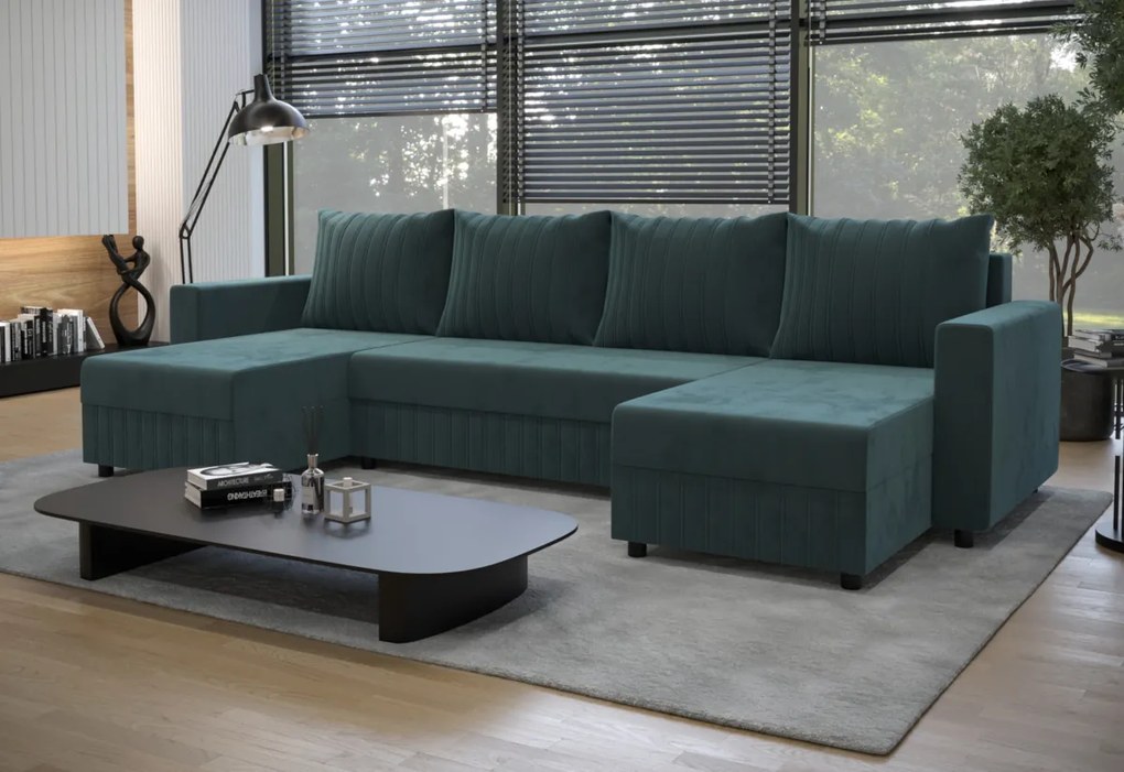 Supermobel Canapea in forma de U PARK, 302x83x144, rivera 16