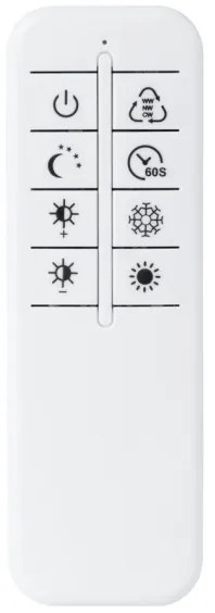 Lustră LED aplicată dimabilă 4xLED/16,25W/230V pătrată albă Top Light + telecomandă