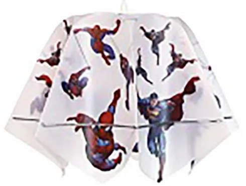 PENDUL CHANDELIER P1408, E27, 40 W, 42X28 CM, MODEL SPIDER MAN, ALB, H06957