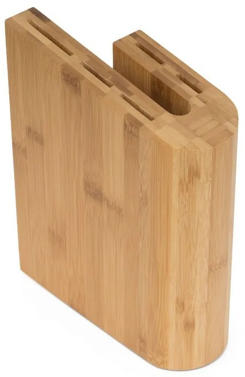 Bloc pentru cuțite G21 Gourmet, din bambus, pentru5 cuțite
