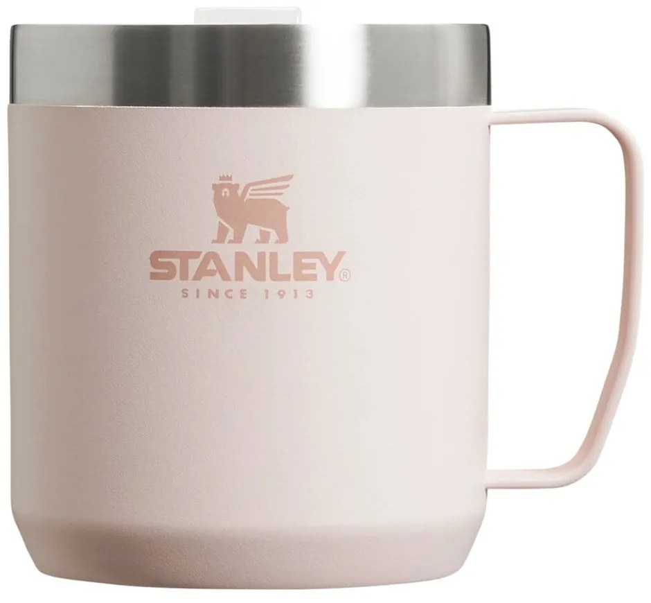 Cană termos roz-deschis din oțel inoxidabil 350 ml Stay-Hot Camp Mug Rose Quartz – Stanley