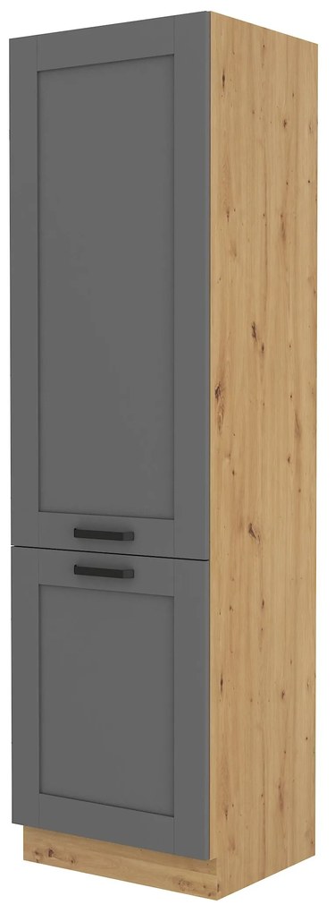 Dulap de bucătărie pentru alimente Lucid 60 LO 210 2F (Stejar artisan + dustgrey). 1045612