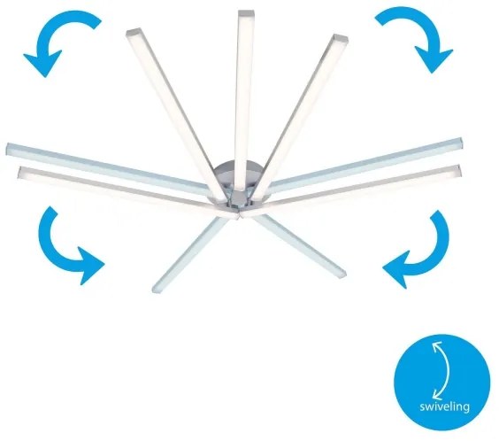 Lustră LED aplicată GO 5xLED/4,8W/230V Briloner 3181-059