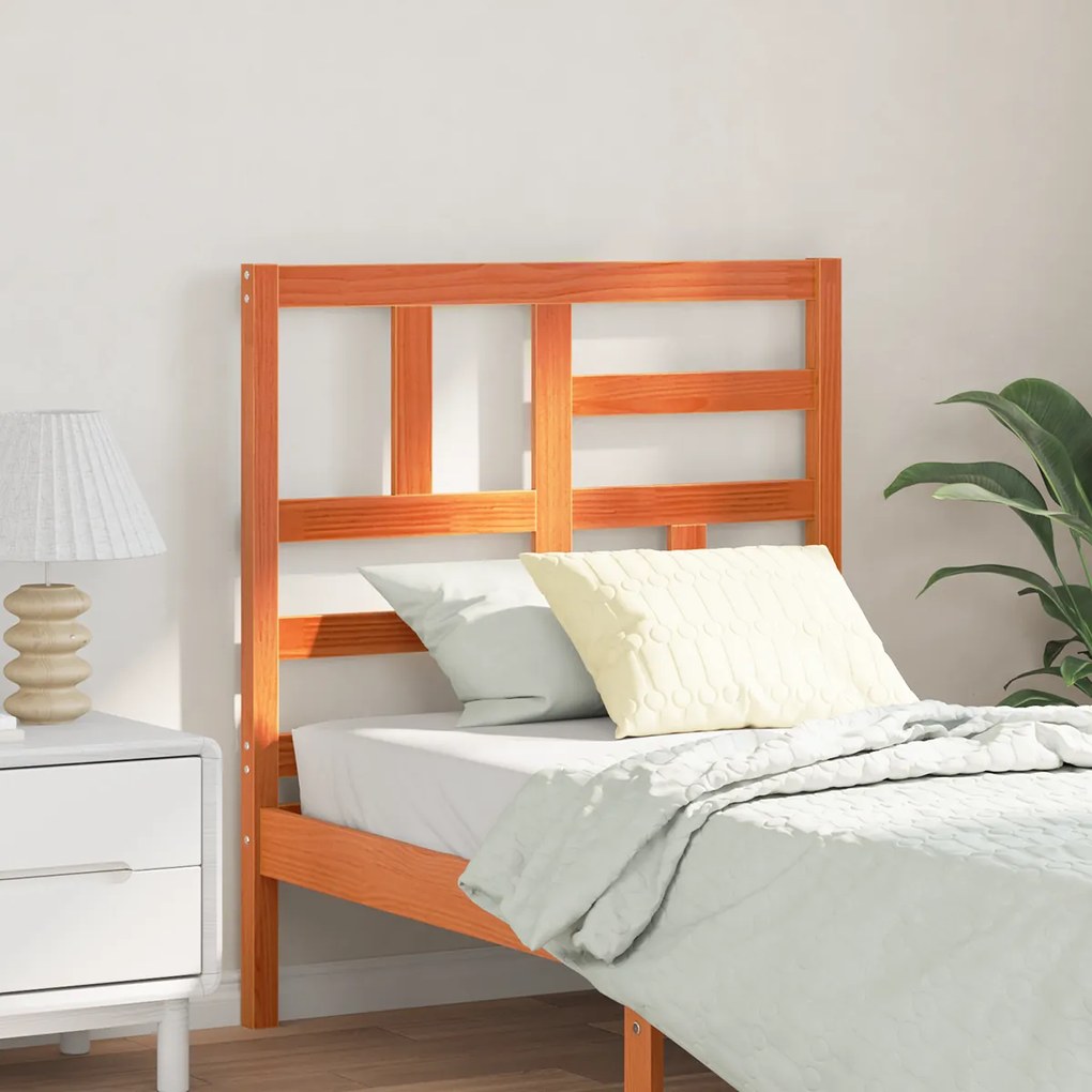 vidaXL Întăritură de pat cu headboard Maro ceruit 105.5 x 4 x 104 cm