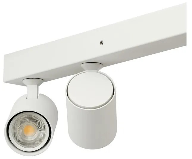 Plafoniera liniara alba cu 4 spoturi EXO 4, 120cm