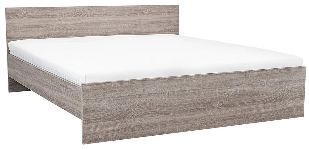 Pat dublu Miami fără cadru de pat 180x200 cm stejar York-stejar York