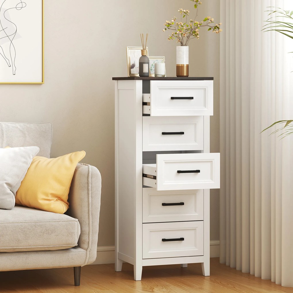 HOMCOM comodă înaltă și îngustă | Aosom Romania