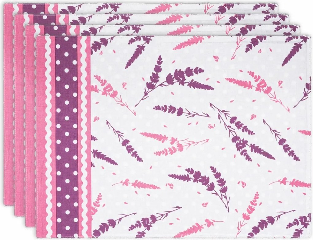 Set avantajos de naproane de masă Lavandă 2022, 33 x 45 cm, 4 buc.