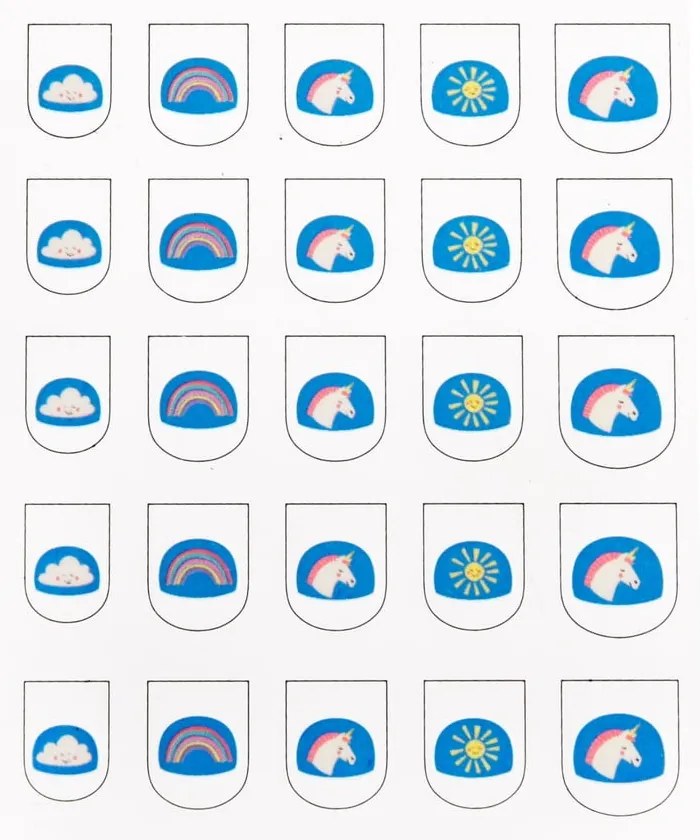 Set creativ Magical Unicorn – Nail stickers – Rex London