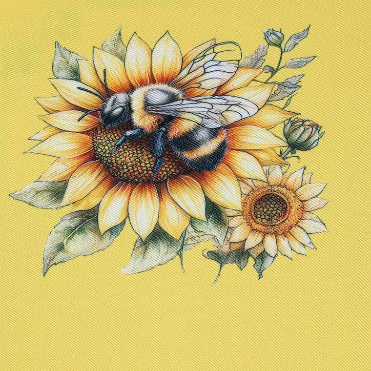 decoDoma Fată de masă centrală SUNFLOWERS 85 x 85 cm