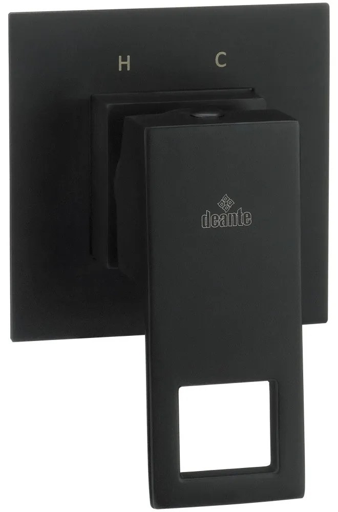 Baterie dus monocomanda incastrata Deante Anemon negru