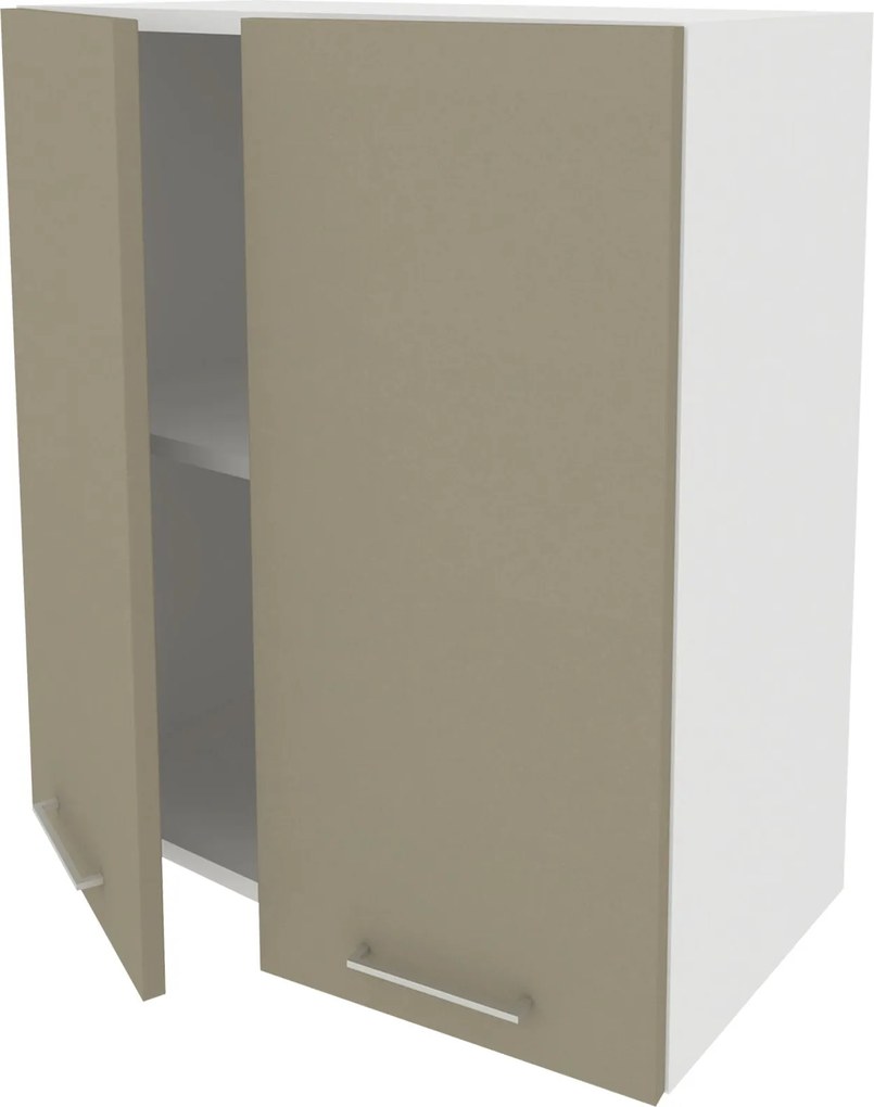 Corp Superior Lecce, 2 Usi, Taupe/Alb, 60 x 30 x 65 cm