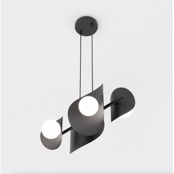 Lustră cu cablu ELEMENTI, 4xG9/8W/230V, negru