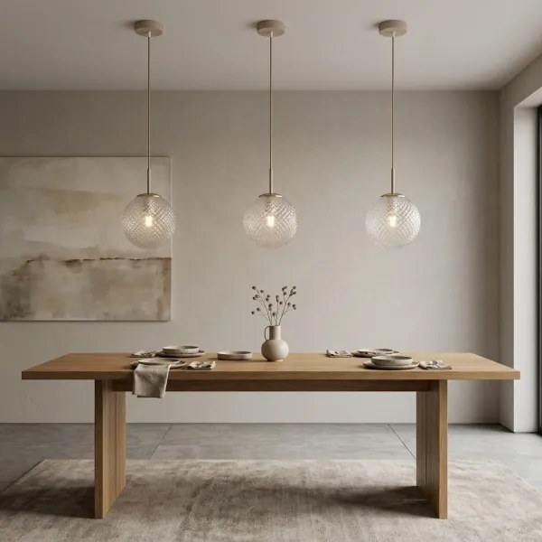 Brilagi - Lustră suspendată cu cablu STELLA 1xE27/60W/230V Ø 15 cm bej/auriu
