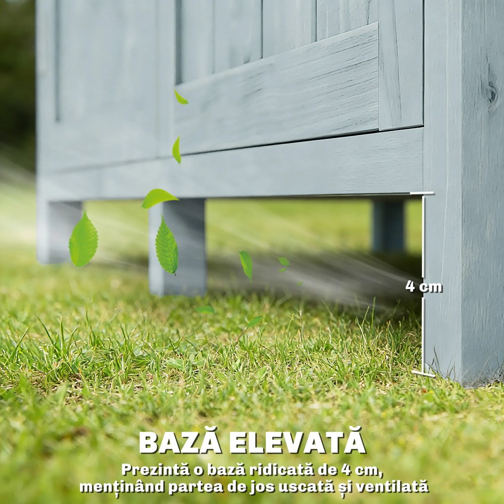 Outsunny Dulap de Exterior, Depozitare pentru Unelte cu 2 Rafturi | Aosom Romania