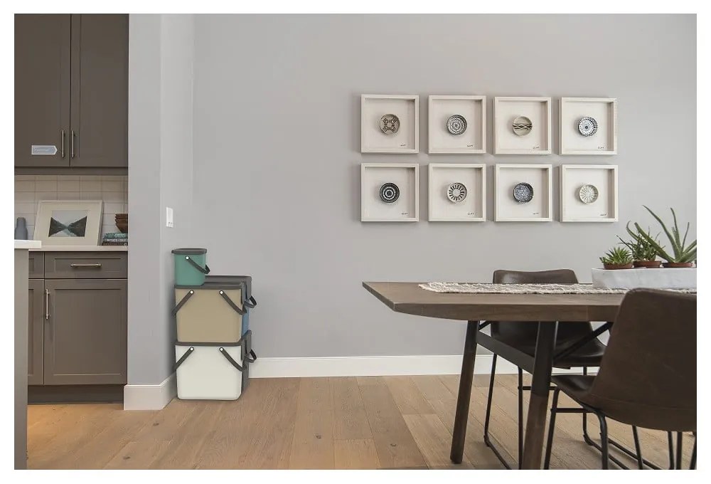 Coș de gunoi pentru deșeuri sortate din plastic reciclat 40 l Albula - Rotho