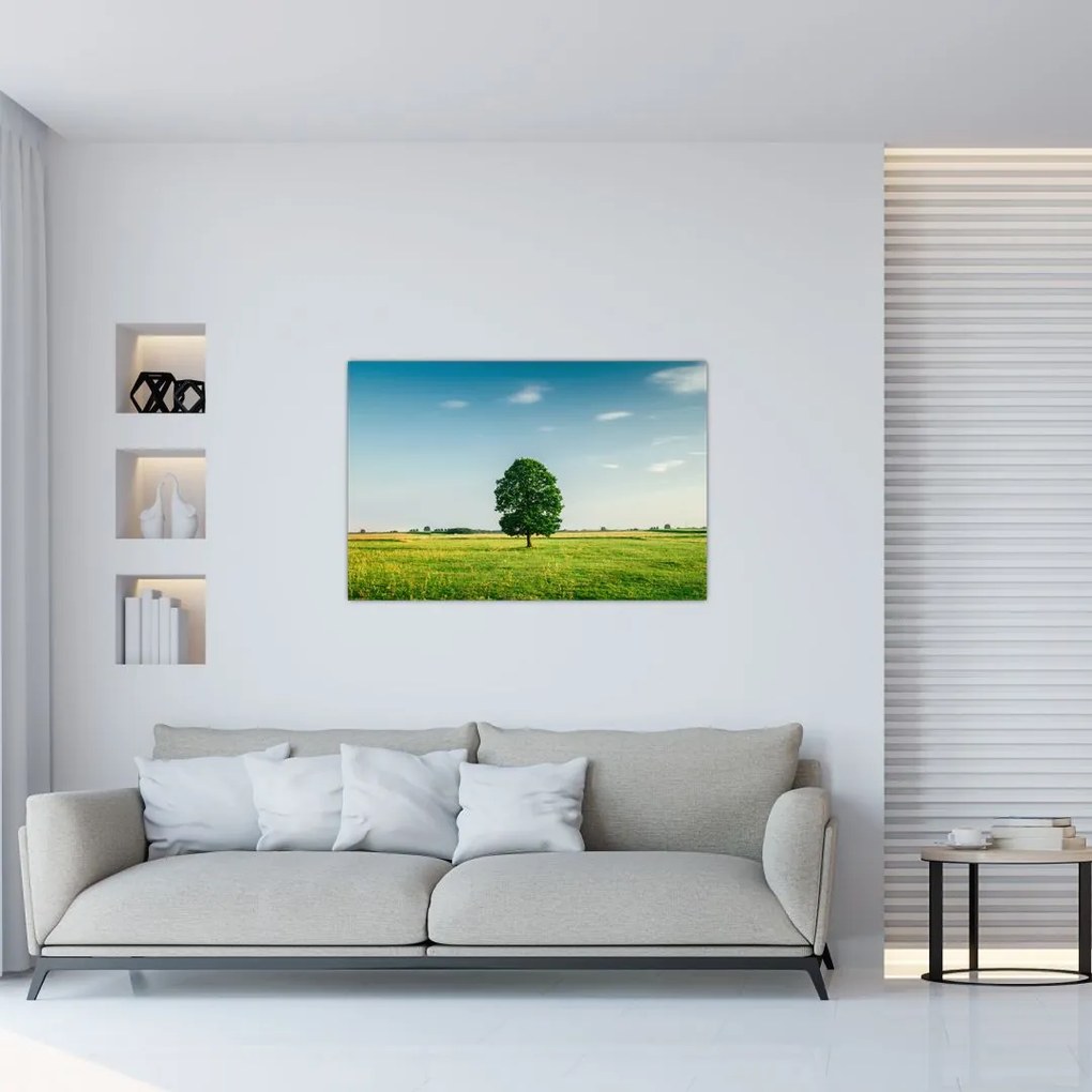 Tablu - Copac în luncă (90x60 cm)