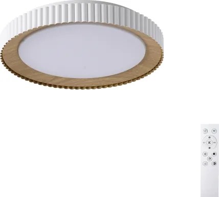 BRILAGI - Plafonieră LED dimabilă NEXO, 48W, 230V, 3000–6000K, albă, Ø 43 cm, cu telecomandă