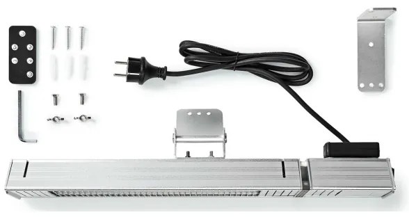 Radiator de exterior 100W/2000W/230V IP65 Nedis HTPA30ESS + telecomandă